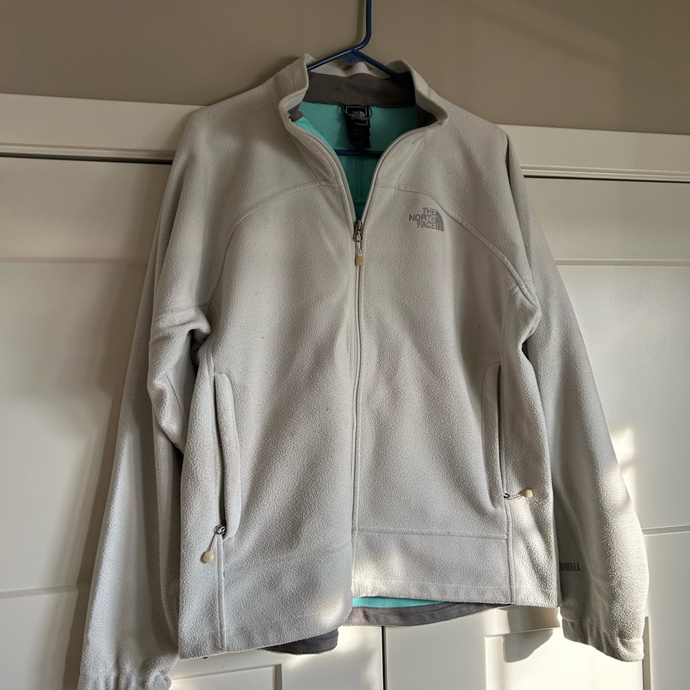 North Face off white coat XL
